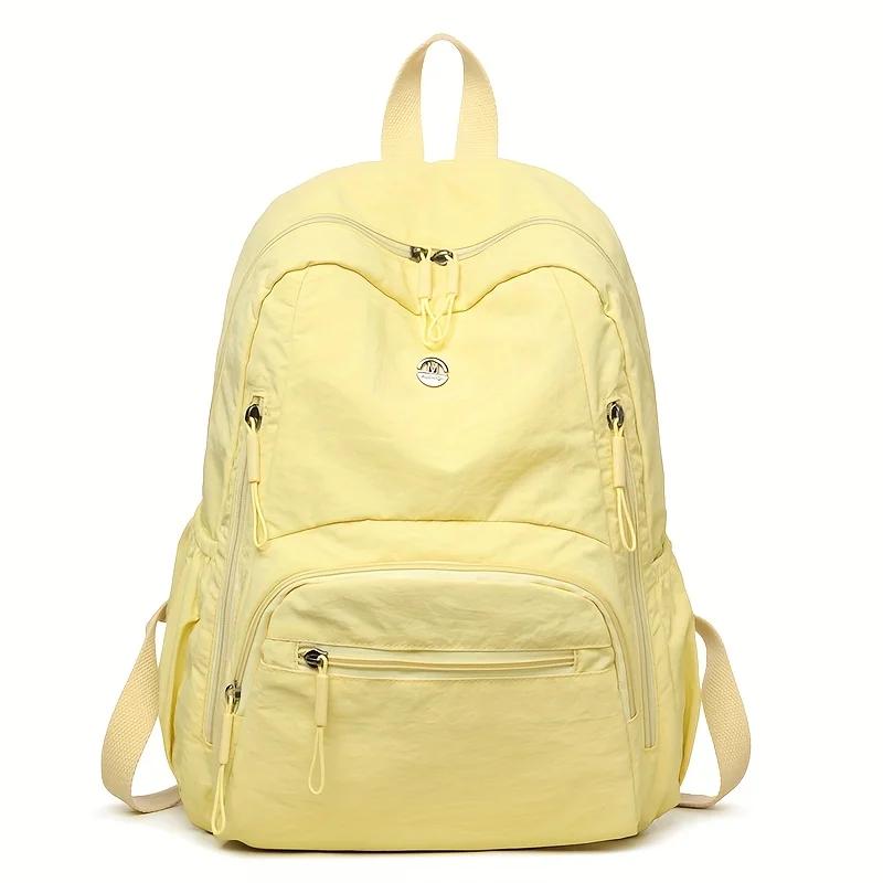 

Lightweight Large Capacity Minimalist Backpack with Adjustable Shoulder Straps, College Style Sports Travel Casual Backpacks жовтий