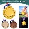 5.2cm Gold/Silver/Bronze Medal Award Medals with Neck Ribbon Sports Rewards Competition Awards for Competitions Party Race