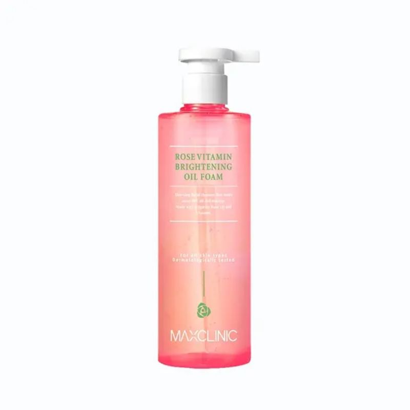 Maxclinic Rose Vitamin Brightening Oil Foam Cleanser 310g + Free Sachets