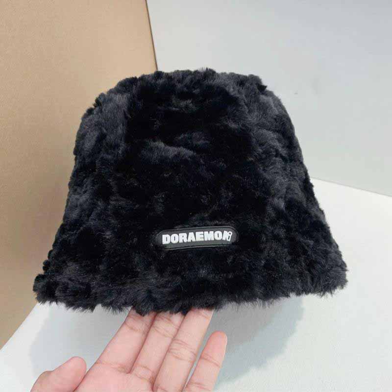 Fisherman's Hat Women's Short Versatile Autumn and Winter Warm Keeping Short Versatile Bucket Hat