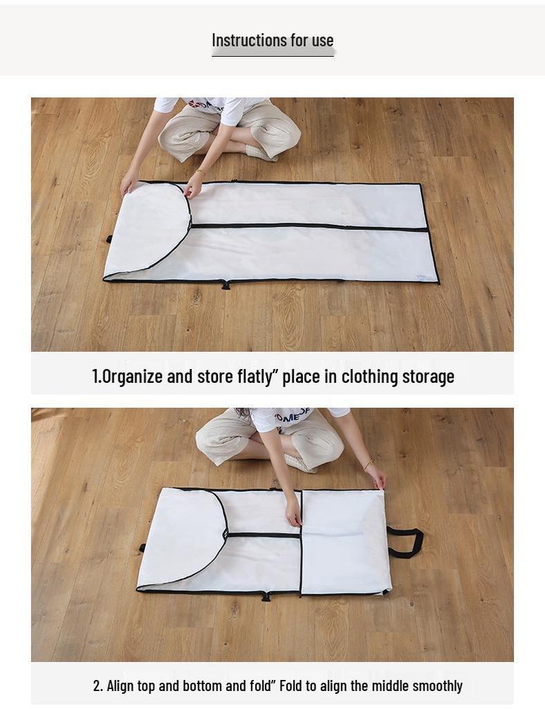 Husă de haine pliabilă rezistentă la praf pentru paltoane și rochii de mireasă