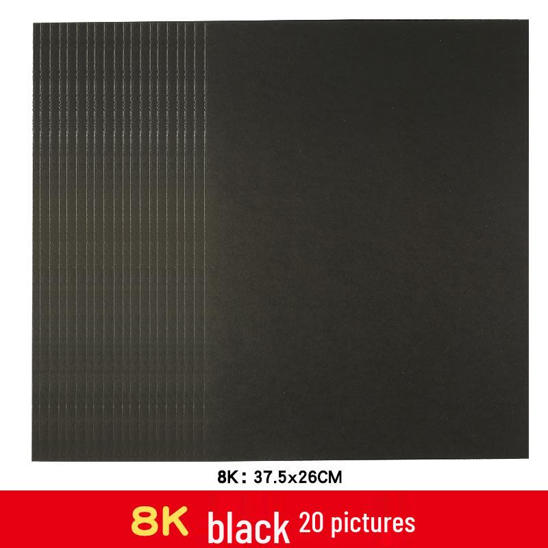 A4 Black & White Thickened Cardstock for Student & Kinder Crafts, 8K/4K/A3 Drawing Paper