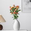Simple Yangkou Vegetarian-Fired Ceramic Vase, High-End Home Desktop Decoration Flower Arrangement