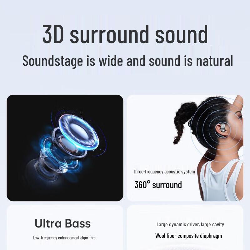 Bach Johann BACH08 Open-Ear Wireless Sports Headphones