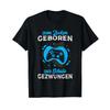 Born To Game Forced Go School Funny Gamer Short Sleeved T Shirt Vintage Washed Streetwear Casual Unisex Soft Comfortable