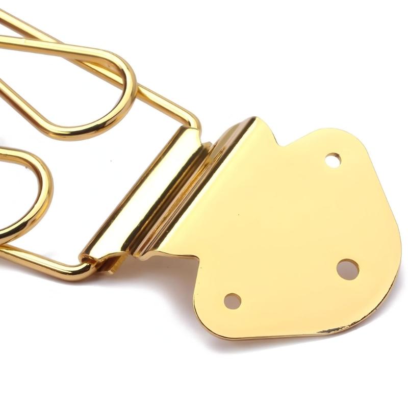 Alloy Electric Guitar Bridge with Smooth Finishs Metal Tailpiece for Stable Tuning and Reduced String Breakage