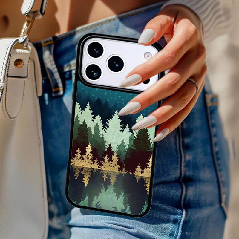 Star Lake Mountain soft Phone Case For iPhone 17 Air 14 15 13 12 Max Cover For Apple 16e 11 Pro Max Plus Coque