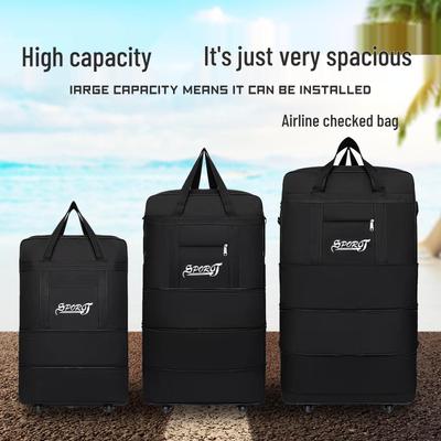 Bolso de Mano Plegable Impermeable para Viaje con Ruedas para Mujer - Equipaje de Mano con Ruedas de Gran Capacidad