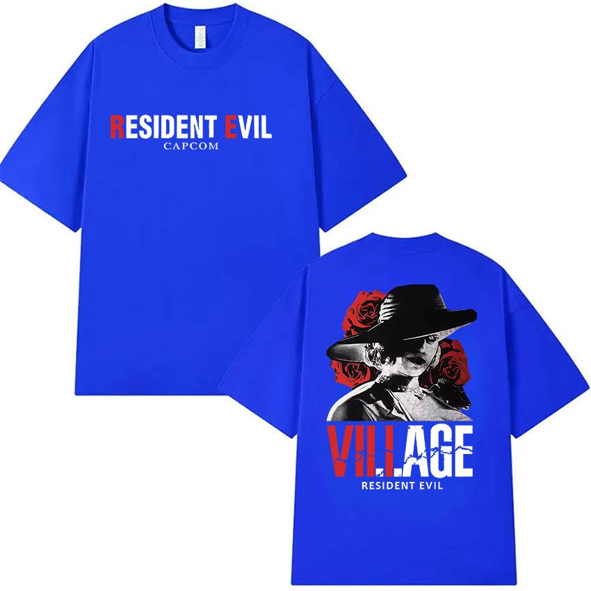 Heißes Spiel Resident Evil Merch T-Shirts Herren Damen Vintage Hohe Qualität Mode T-Shirt Sommer Baumwolle Übergroße T-Shirts Streetwear
