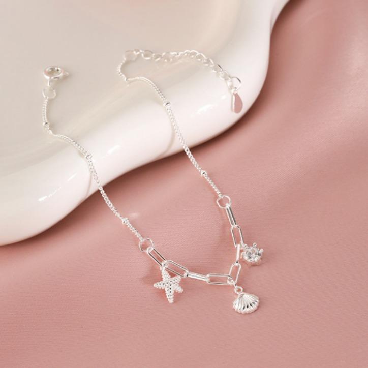 [Shell Starfish Bracelet] Women Niche Versatile Light Luxury Zircon Jewelry Simple Fashion Elegant