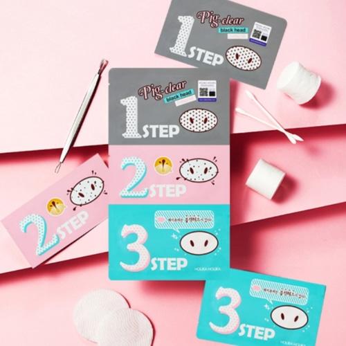 HOLIKA HOLIKA Čisticí 3kroková sada na černé tečky Pig Nose Clear