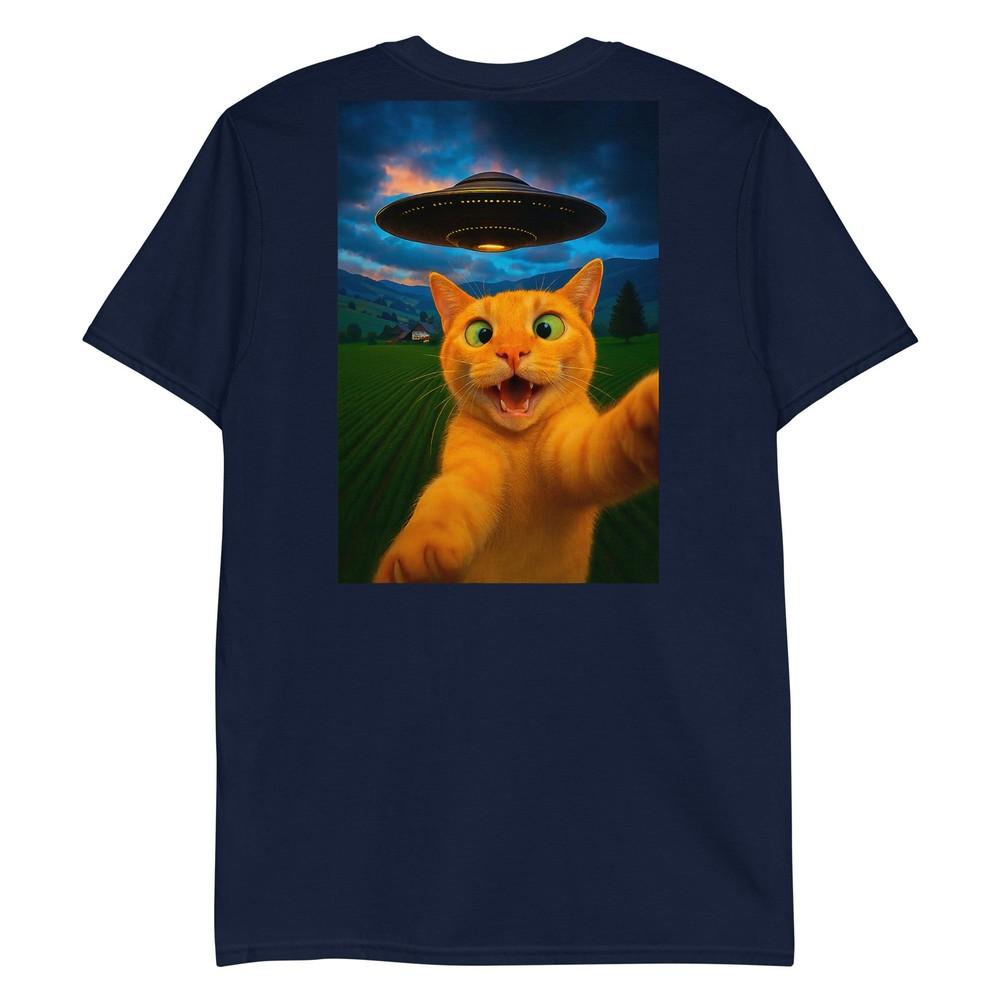 Funny Cat Selfie Ufo Graphic Shirt Unisex Unisex Teens Boys Gift TShirt