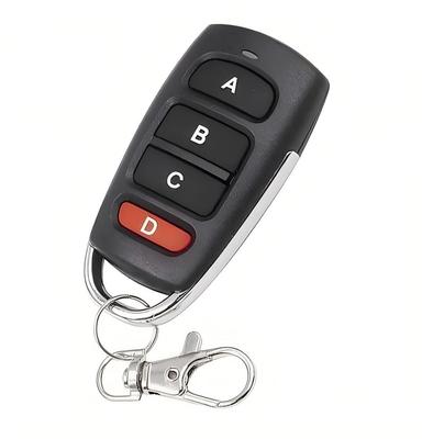 Gantch 433MHZ Universal Learn Copy Remote Control Suitable for Control Garage Doors Electric Gates Security systems,RedD-ABCD