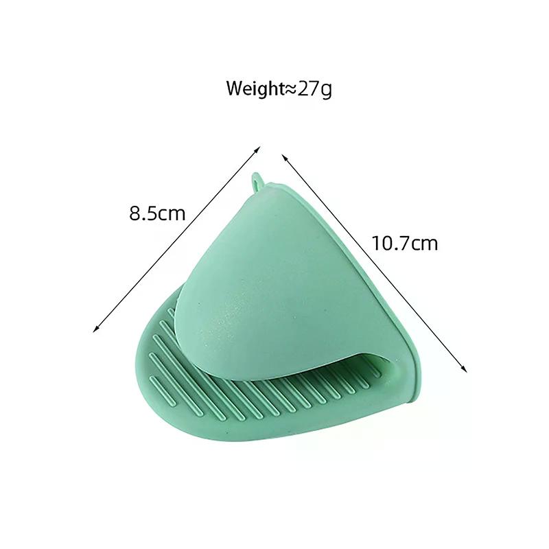 1pc Silicone Heat Resistant Gloves Clips Insulation Non Stick Anti-slip Pot Bowel Holder Clip Cooking Baking Oven Mitts