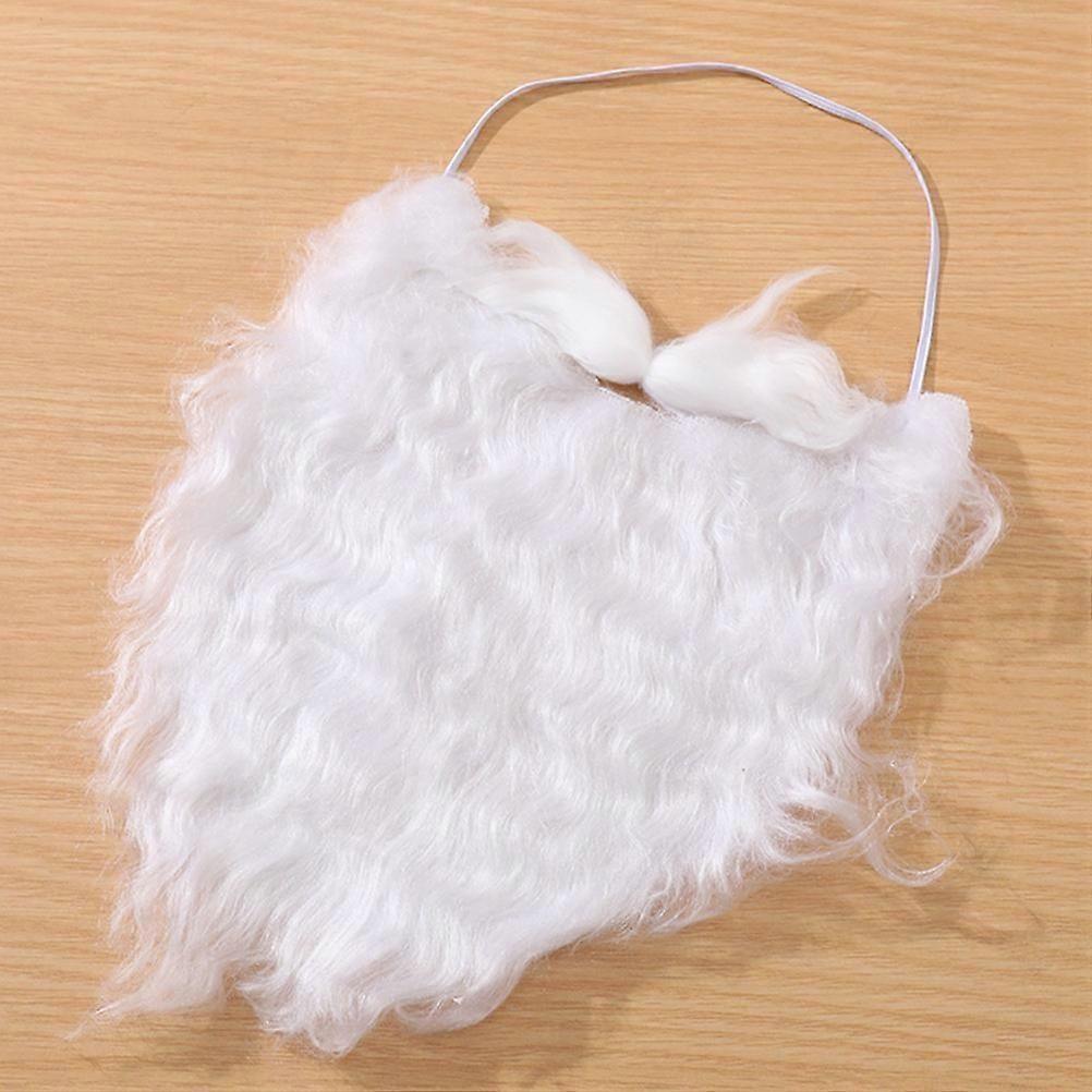 Santa Claus Moustaches White for Christmas Costume 4Pcs Cosplay Supplies-Good