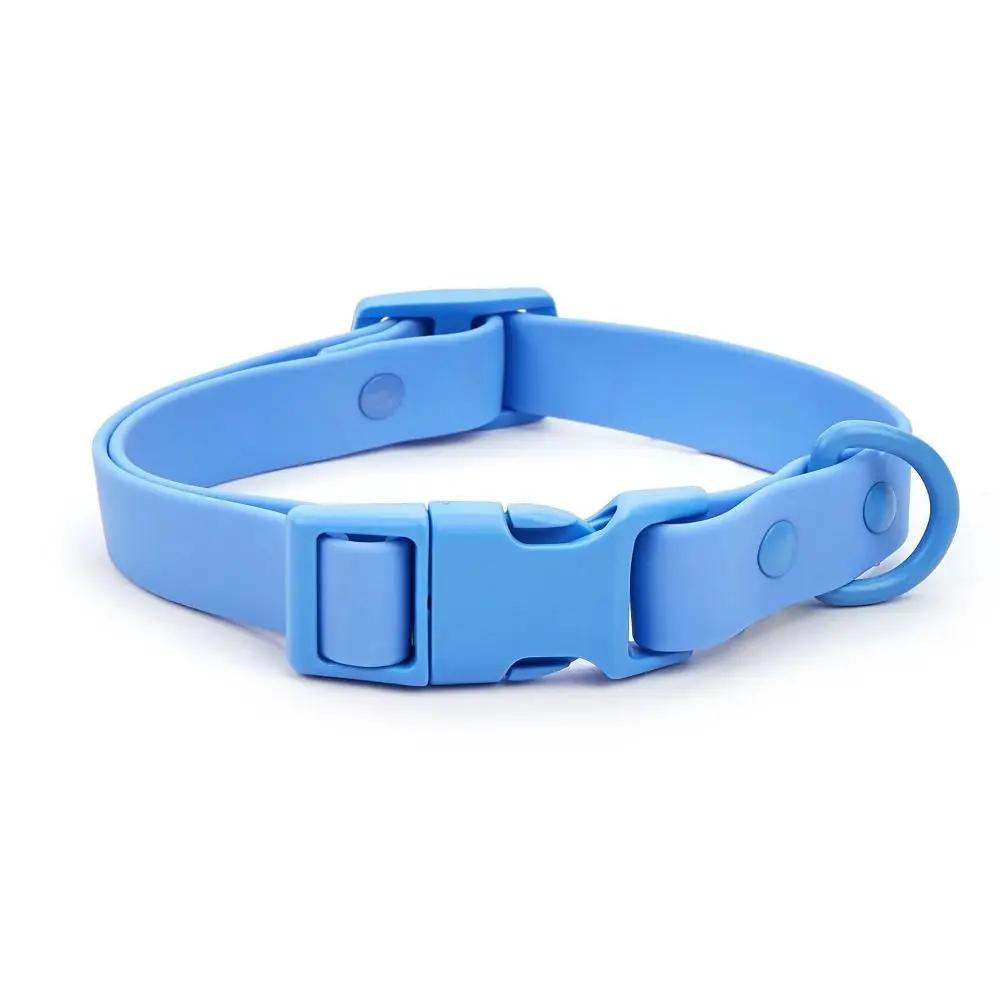 Elastic Webbing Pet Collar Adjustable Pet Identification Waterproof Dog Collar Rustproof Quick Release Buckle