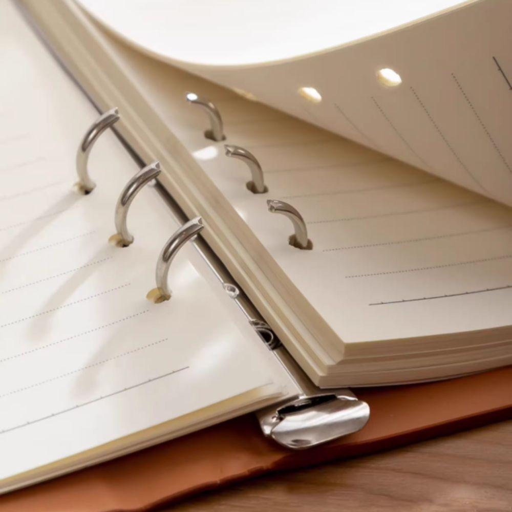 Detachable Metal Clip A5 Notebook 200 Pages Retro Notebook Stuff Refillable Notebook  School