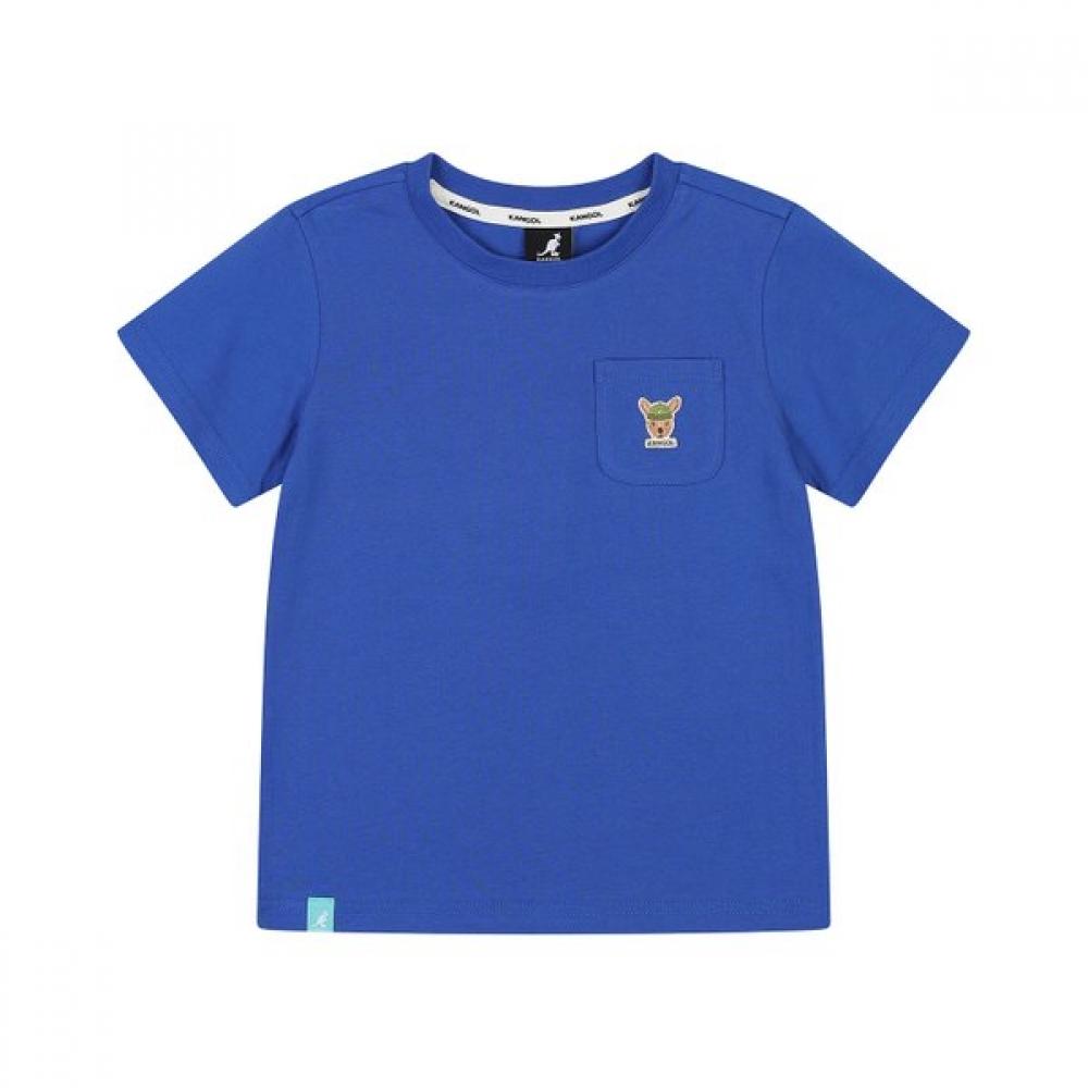 

Kangol Kids PockeT Lou Symbol ShorT Sleeve T shirT Sb 0004 Blue Blue/155