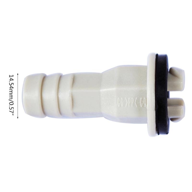 For MEDIA AC System Drain Hose Connector Elbow 17mm/0.67in for w/ Rubber Ring No Leaking Higher Tightness