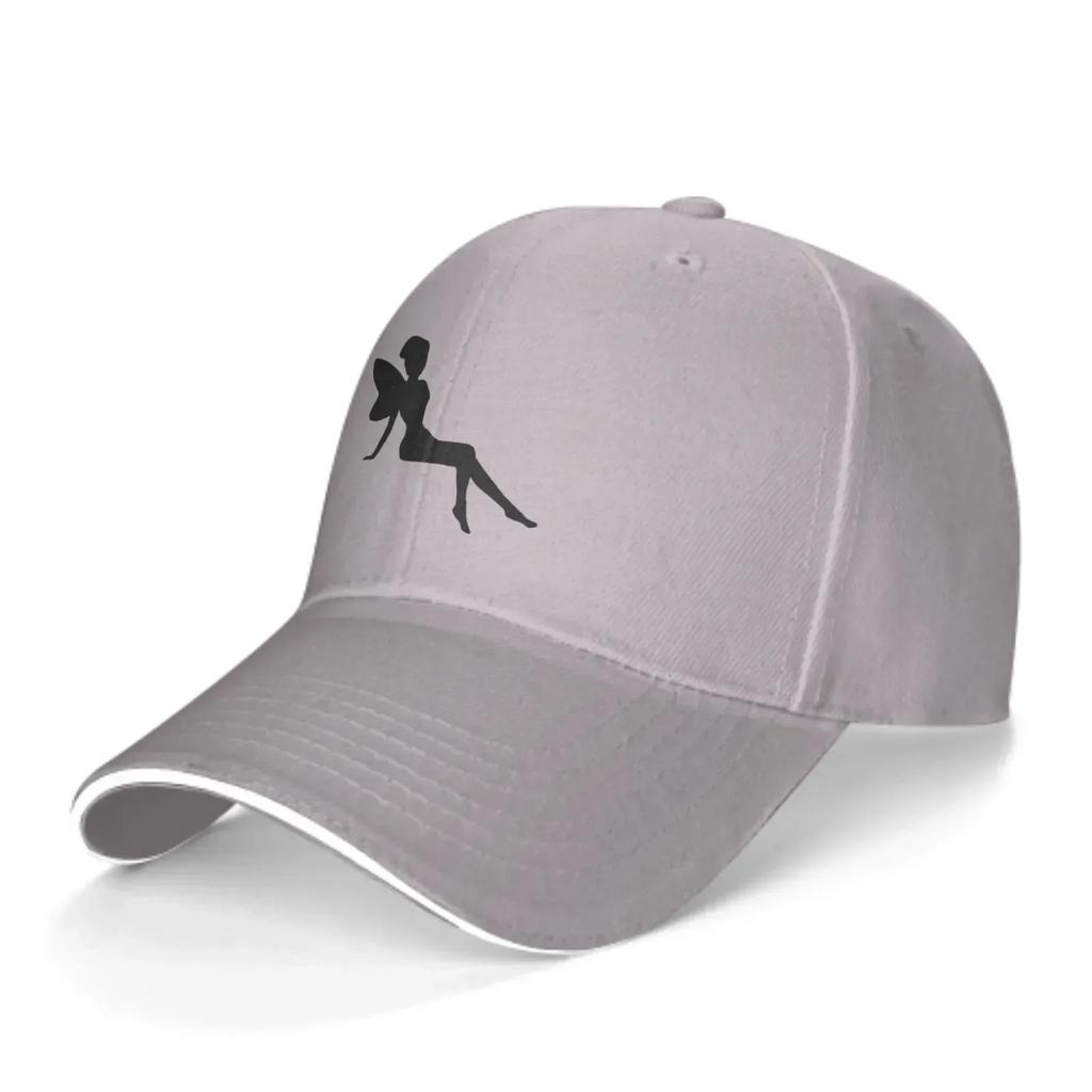 Flower Fairy Adjustable Women Men Back Closure Caps Washed Sandwich Caps Sports Outdoor Baseball Hat