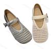 Fashion Women's Flat Shoes Mary Jane 2025 Summer New Casual Shallow Sandals Fashion Trend Weave Ballet Shoes Breathable Outdoor Shoes