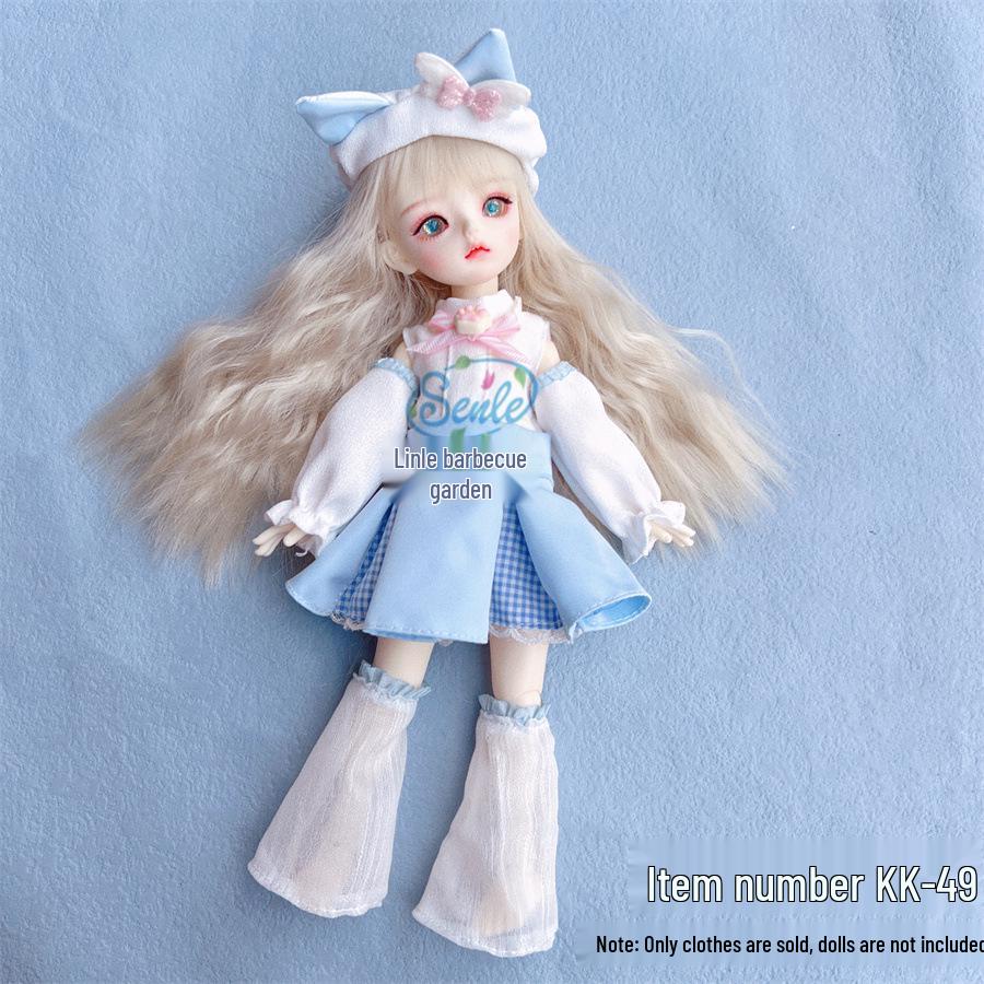 30 Cm BJD Doll Lolita Outfit Set - 6-Minute Dress Change for Girl's Gift