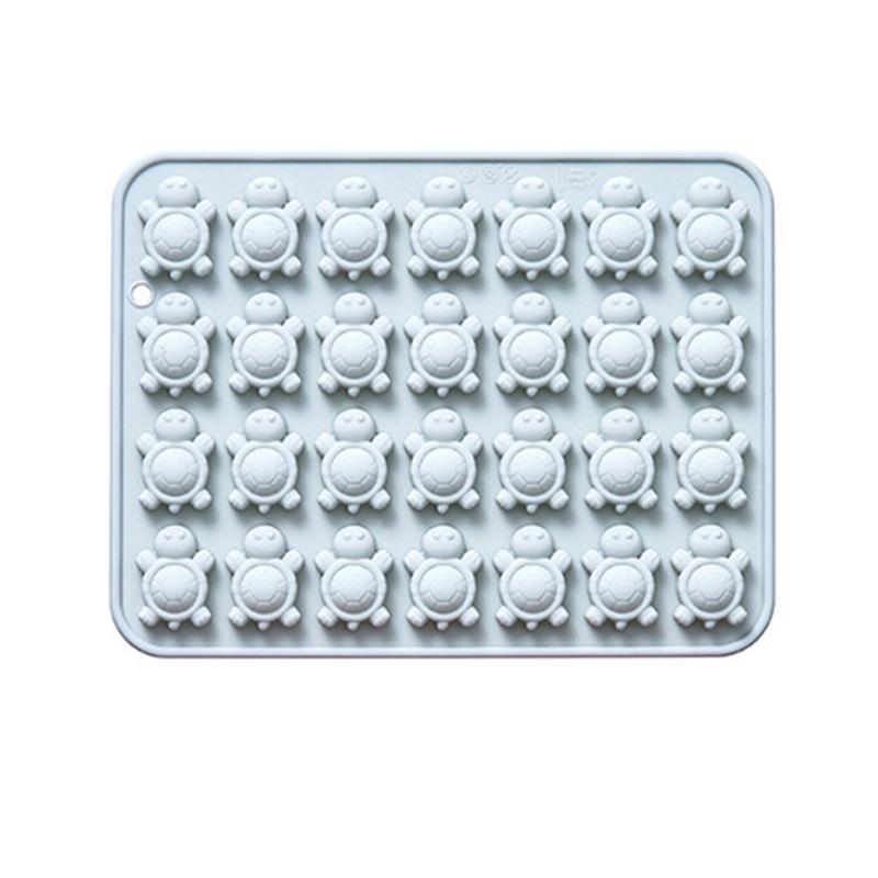 Ocean Theme Sea Turtle Silicone Mold - Flexible 28-Cavity Professional Baking Tray Candy & Chocolate Making Tool