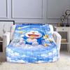 This 3D Printed Doraemon Cartoon Blanket Is a Warm and Comfortable Flannel Blanket Suitable for Bedrooms, Sofas, Beds, Chairs,