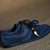 How ugly is it? Frosted cowhide blue Dexun shoes women's fashion casual shoes 2025 new autumn leather women's shoes single shoes