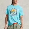 Polo Ralph Lauren SS23 Logo Print Crew Neck Short Sleeve T-Shirt Men Tops Blue MNPOTSH1N821722-400