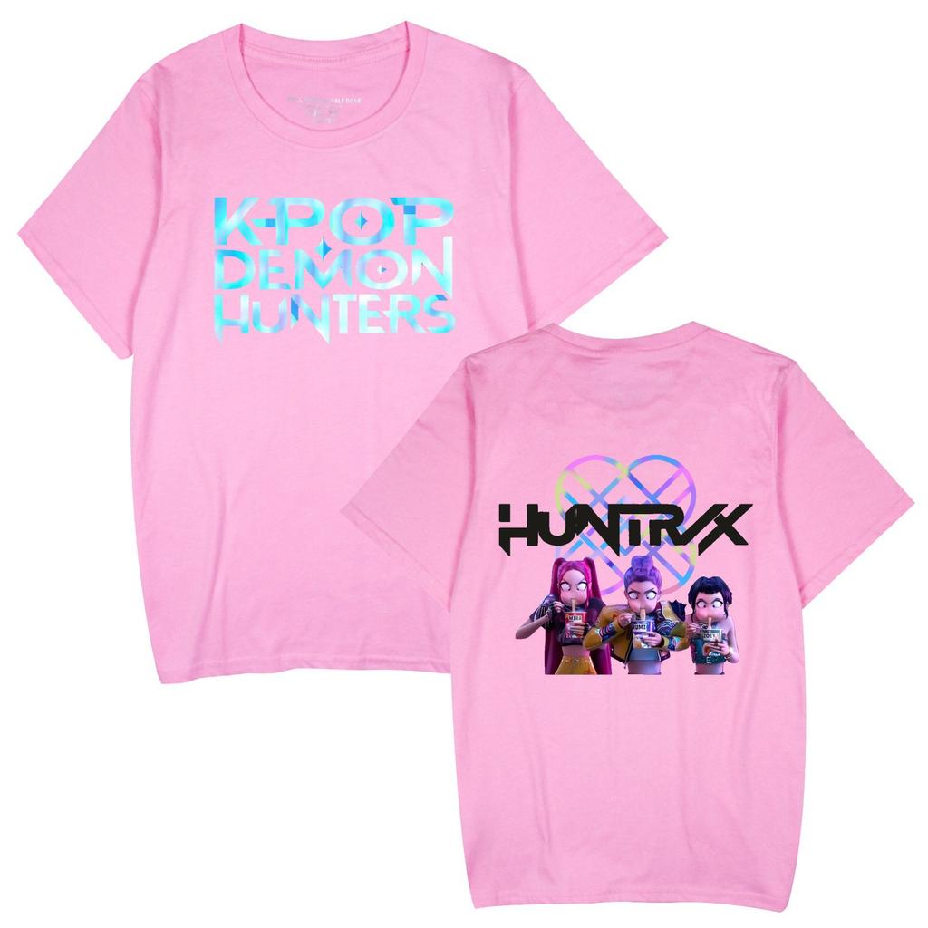 Men T-shirt Fashion KPop Demon Hunters Printed Women T-shirts Tee Shirt Summer Casual Short Sleeve Tops
