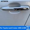 For Toyota Land Cruiser J300 LC300 -2024 2025 Chrome Side Door Handle Cover Trim Protector Exterior Accessories Car Styling