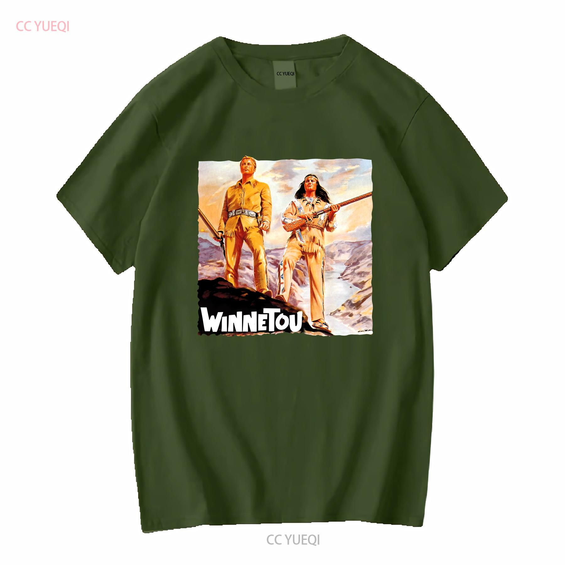 

Winnetou T shirt Natural Vintage Cotton Movie Poster Beige All Sizes S M L X vintage Washed Comfortable Casual Stylish Slightly 4XL