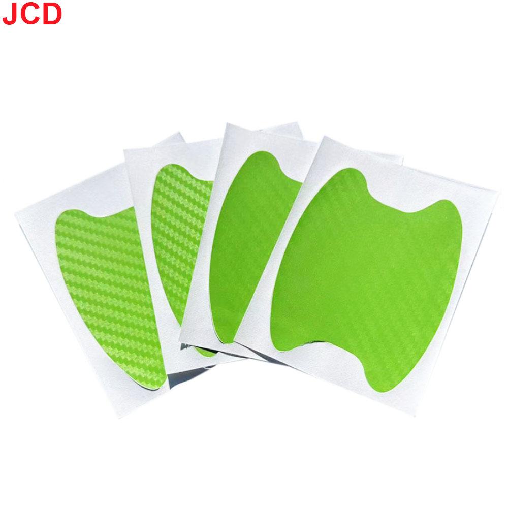 4Pcs/Set Car Styling Mouldings Sticker Car Door Sticker Carbon Fiber Scratches Resistant Cover Auto Handle Protection Film Parts