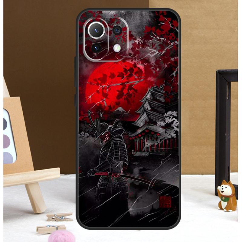 Japan Samurai Ninja Case For Xiaomi 13 14 15 Ultra 13T 14T 15T 17 Pro Max POCO X7 X3 X5 X6 F5 F6 F7 F8 Pro Cover