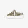 Trendy Color Block Low Top Skate Shoes For Men Women, Platform Leather Casual Sneakers With Extra Thick Fluffy Shoelaces
