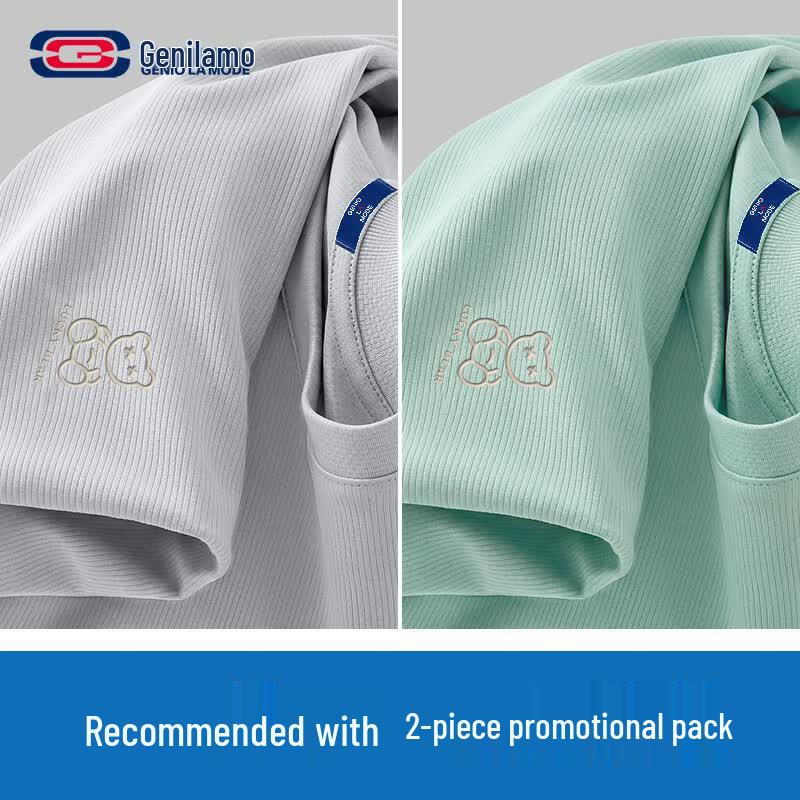 GENIOLAMODE Men s 2-Pack Ice Silk Breathable Quick-Dry Short Sleeve T-Shirt XL