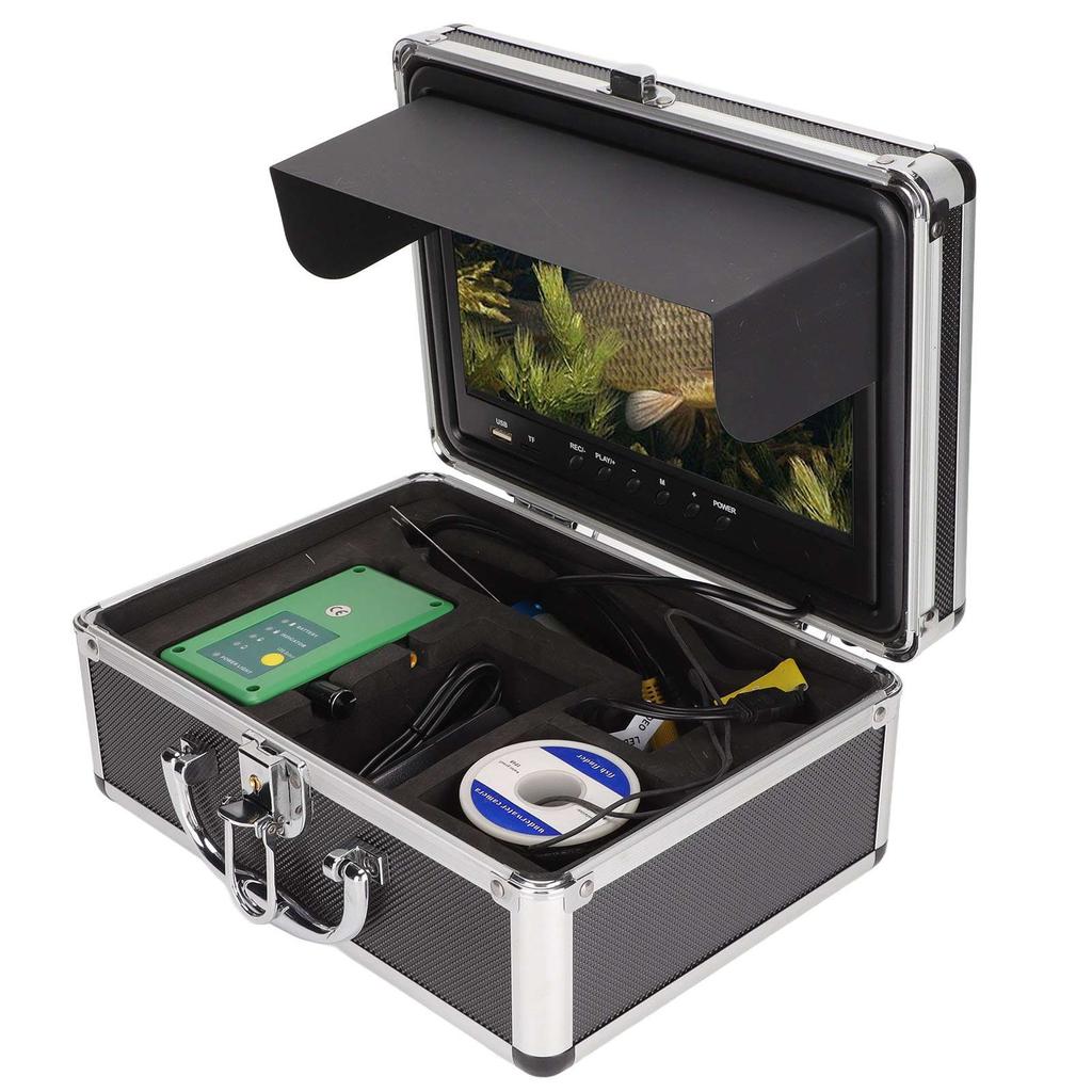 9in LCD Monitor Fishing Camera High Definition 1000TVL 30m Cable 15pcs Infrared Lights Waterproof Underwater Fishing
