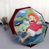 Spirited Away Automatic Folding Umbrella with Sturdy Iron Frame, Portable Compact Travel Umbrella All-Season Use Parties 0807059