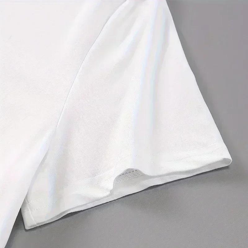 ZX TEE Creative Printed T-Shirt Aesthetic Female Summer Casual Top Women Crew White Basic Tees Cloth Accessories Short Sleeve O-Neck