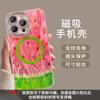 The Xigua Stand Is Suitable for Apple 16 Pro Max Phone Cases, 15 Precision Hole Magnetic Feather Yarn 13, Niche 14, Premium Feel, 11
