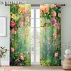 2pc    Drapes Flower vine Versatile 100% Polyester  Without Electricity Holiday Decorations Suitable for Decorations Clearance