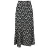 Sancai 2026 Summer Floral Chiffon A-Line Slit Skirt