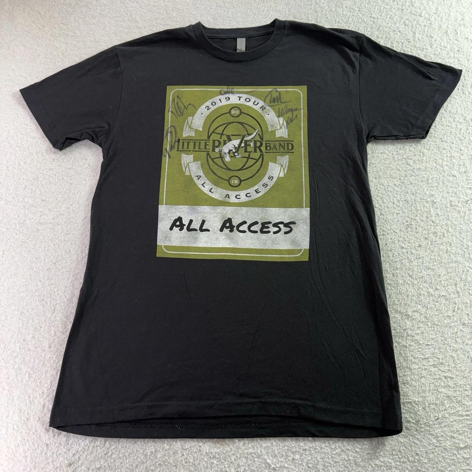 Autographed Little River Band 2019 Tour All Access T-Shirt S Small Concert S