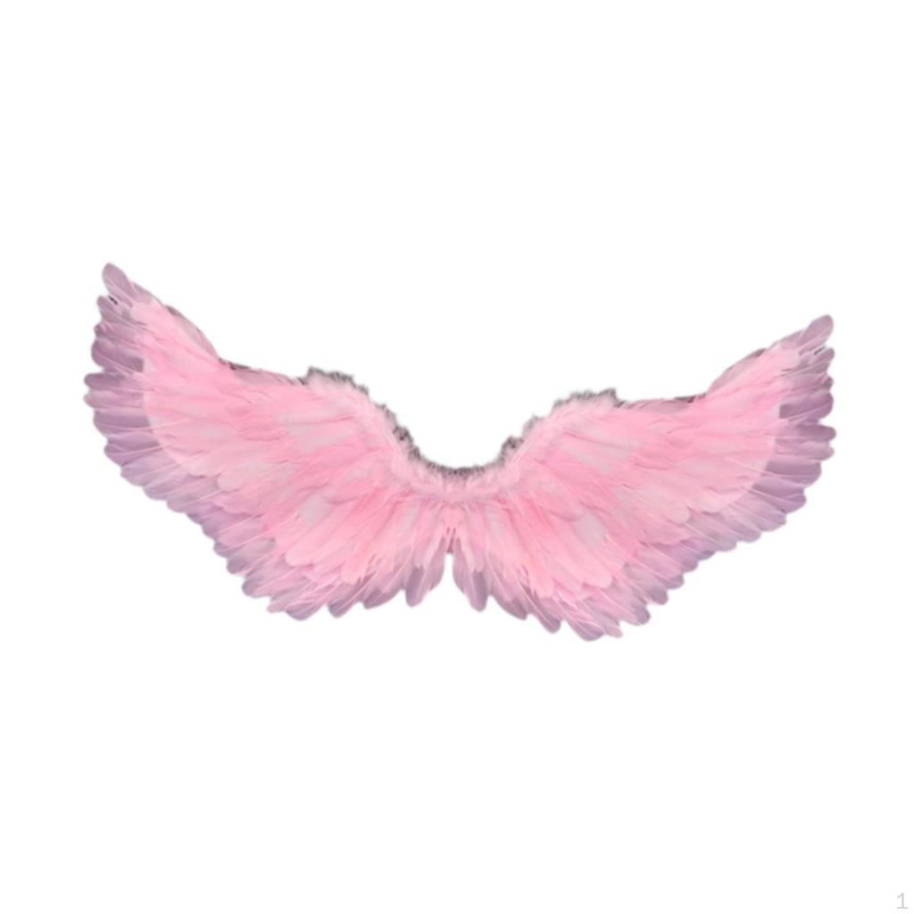 Angel Cosplay Wing Fancy Dress Feather Costume Accessory with Soft Material And Adjustable Shoulder