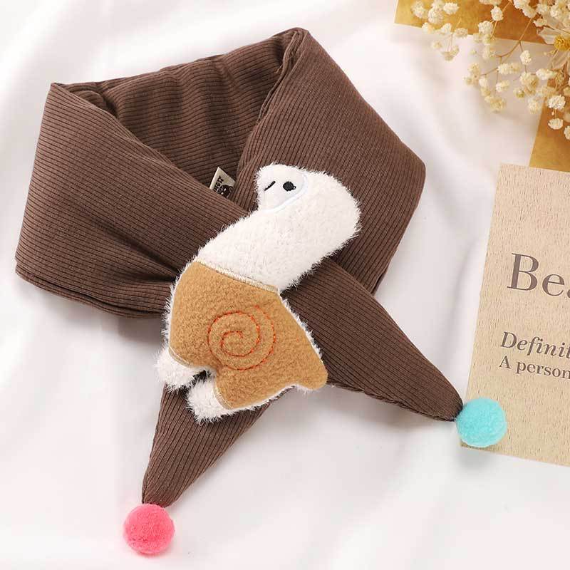 Nouvelle écharpe tendance pour enfants, idéale pour les filles, pour garder les bébés au chaud et polyvalente. Écharpe chaude en peluche et épaisse pour enfants