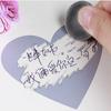 50Pcs/Set Cute Love Pentagram Shape Scratch Card Sticker DIY Postcard Wedding Gift Self-adhesive Coating Sticker Color Multi-use