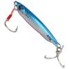 Fishing Lures Metal Portable Lifelike Hard Baits with Hook Fishing Tackle for Saltwater Freshwater 40gLaser Blue