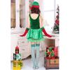 Premium Quality Women's Fashion Sexy Green Christmas Cosplay Elf Costume Dress Set