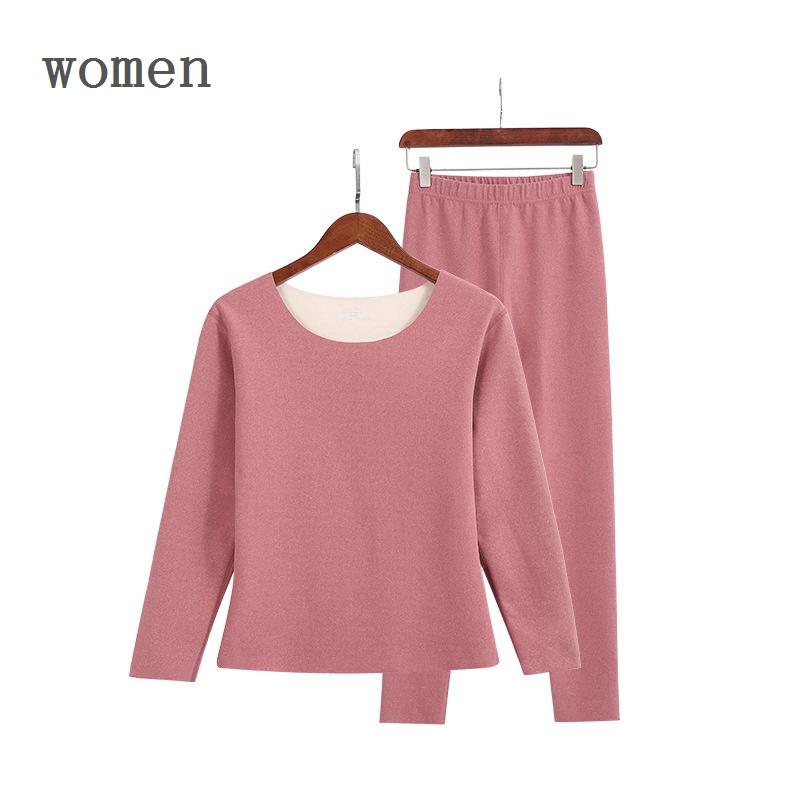 Satın alın Women's Thermal Underwear Men Winter Clothes Seamless Thick Double Layer Warm